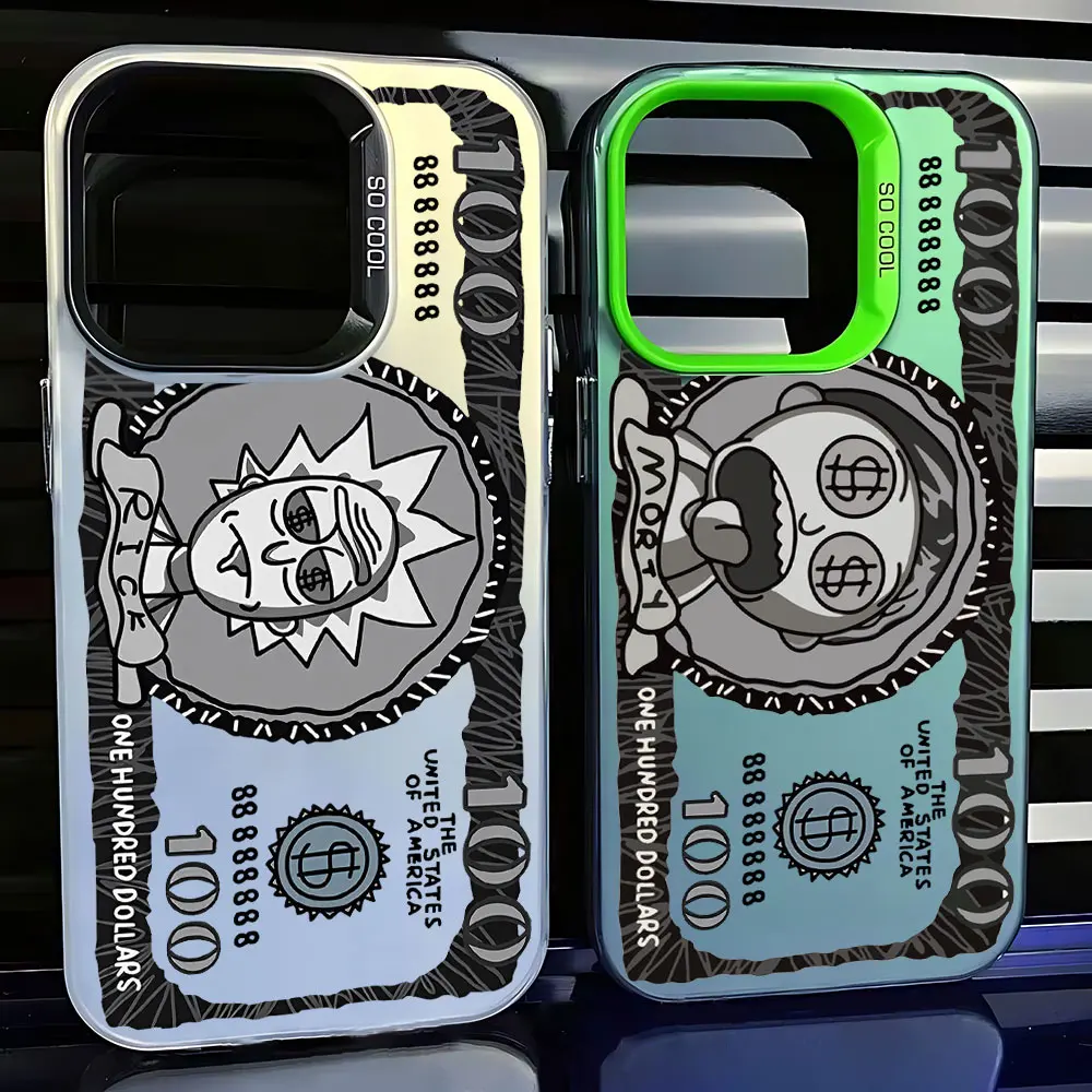 Ins Fashion Money Phone Case for Samsung Galaxy S25 S24 S23 S22 S21 S20 FE Ultra Plus 4G 5G M-Mortiess Anti Fall K-Ricks Cover