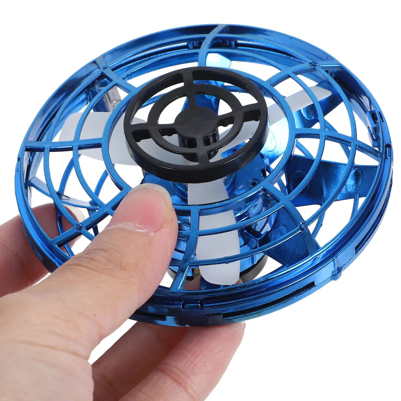 1 Set Aircraft Gyrocraft Children Flying Spinner Boomerang Kids Flash Toys Remote Airplane Fingertip Flight Decompression Toy