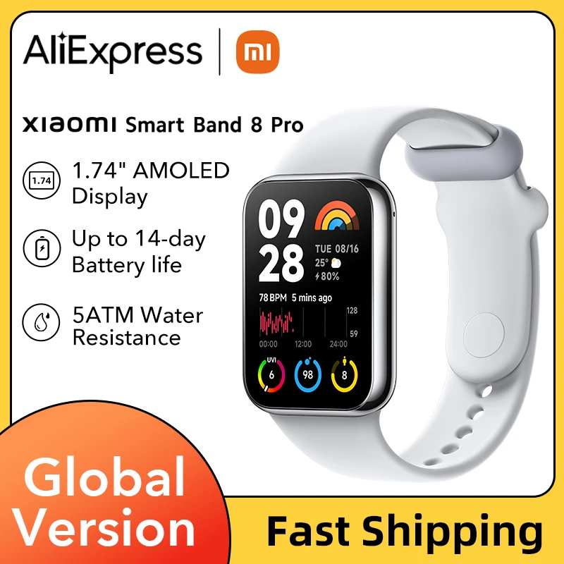 In stock Global Version Xiaomi Smart Band 8 Pro 1.74