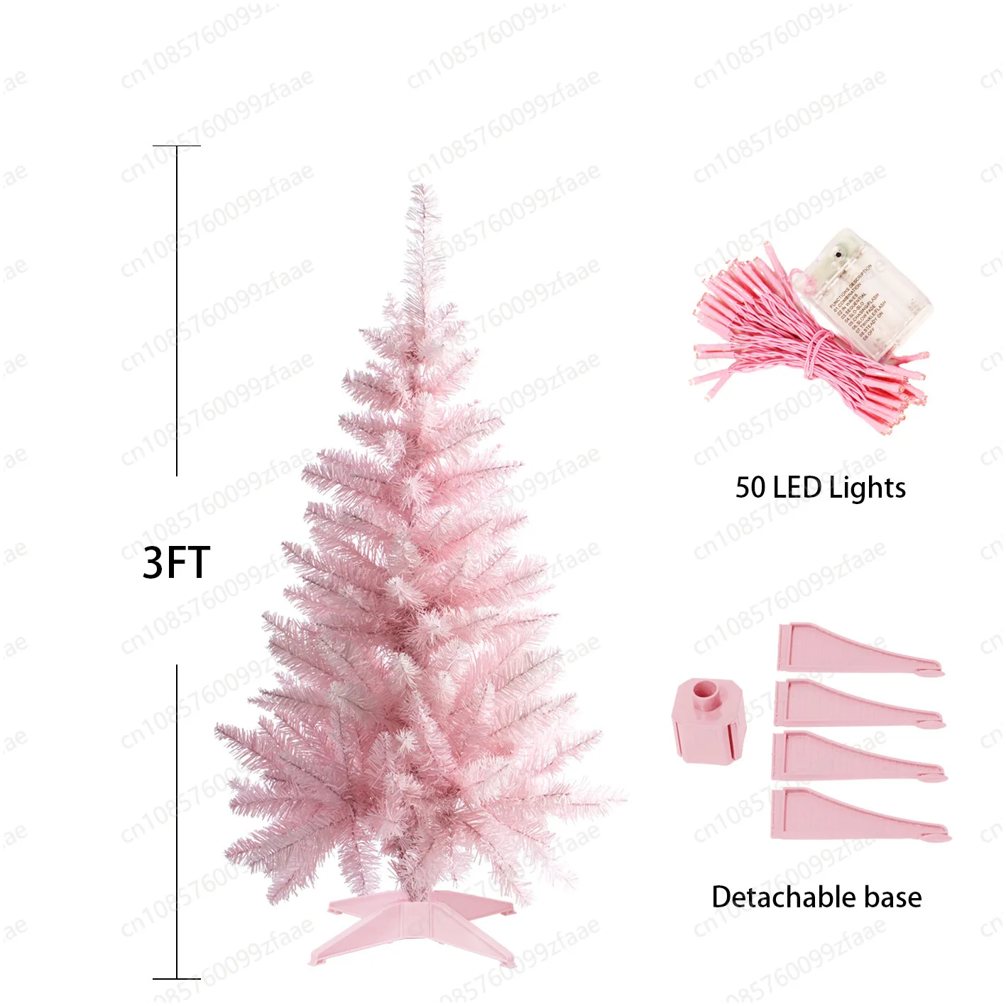 

Christmas tree pink tabletop Christmas tree luminous mall scene home