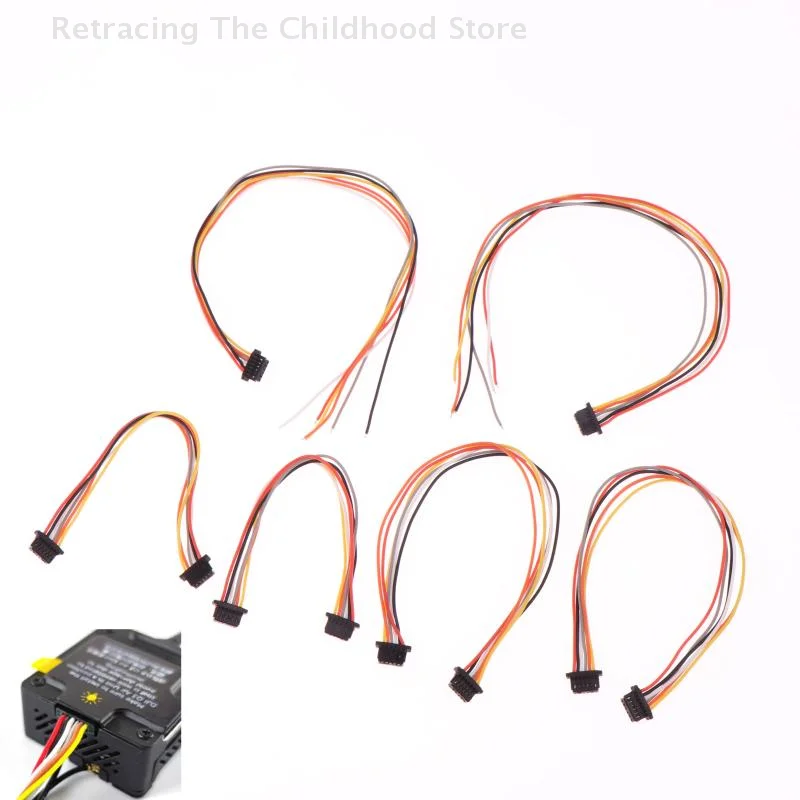 2Pcs For O3 Air Unit Flight Controller Direct Plug 6P Connecting Cable 10cm/15cm/20cm Silicone Wire For F4 F7 FC FPV Drones