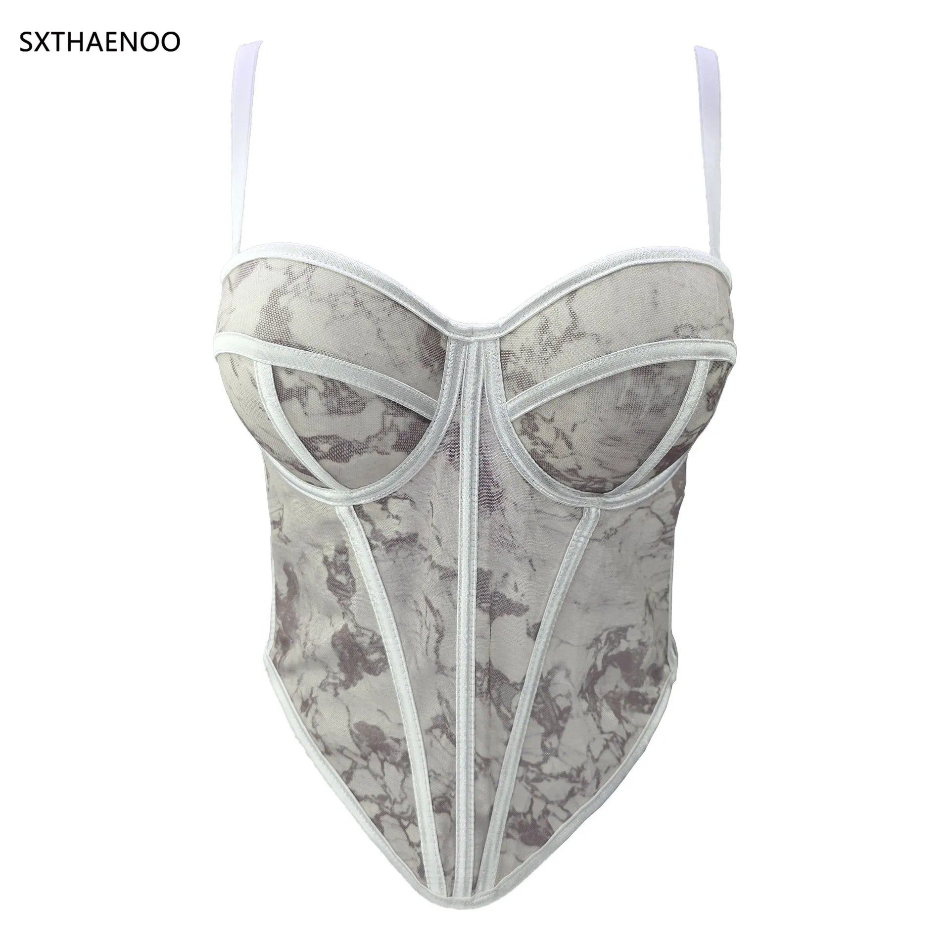 

sxthaenoo crop top women y2k ropa de mujer tops clothes corset summer korean t-shirt goth haut femme girls japanese 2000s tube