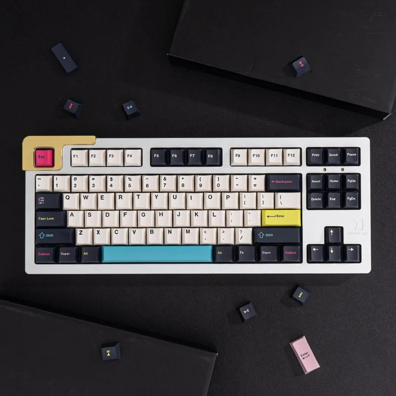 PBT Keycaps GMK Clone Future Funk Mechanical Keyboard Dye Sublimation Cherry Profile Fit 64 68 75 84 96 980 100 GK61 PC