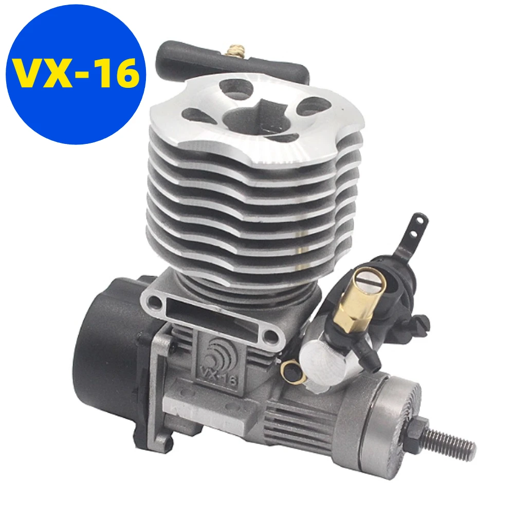 

2.7cc VX16 Scale Small Scale Engine 1.5HP Methanol Side Exhaust Engine High Performance Generator Metal Engine Model Toy
