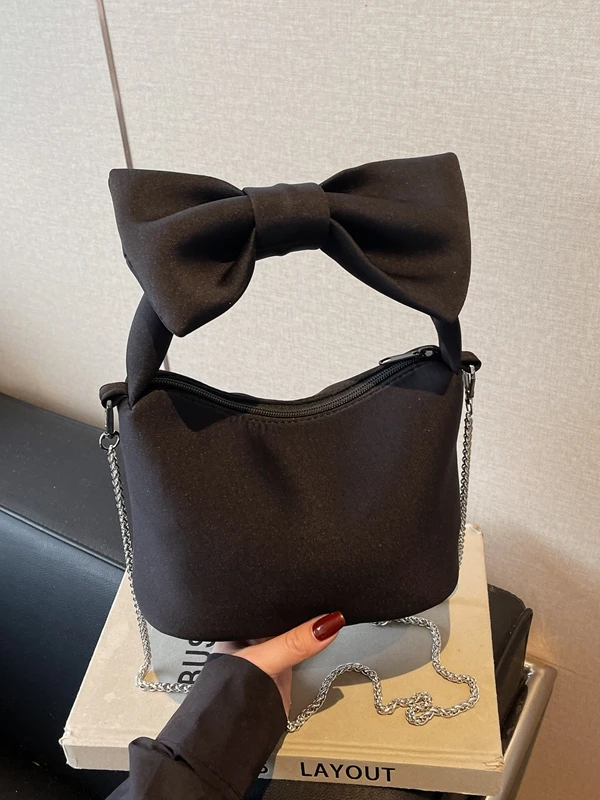 

Лето 2023, новая розовая космическая хлопковая сумка с высокой эстетичной стоимостью, супер большая сумка на одно плечо с бантом, модная и Sli