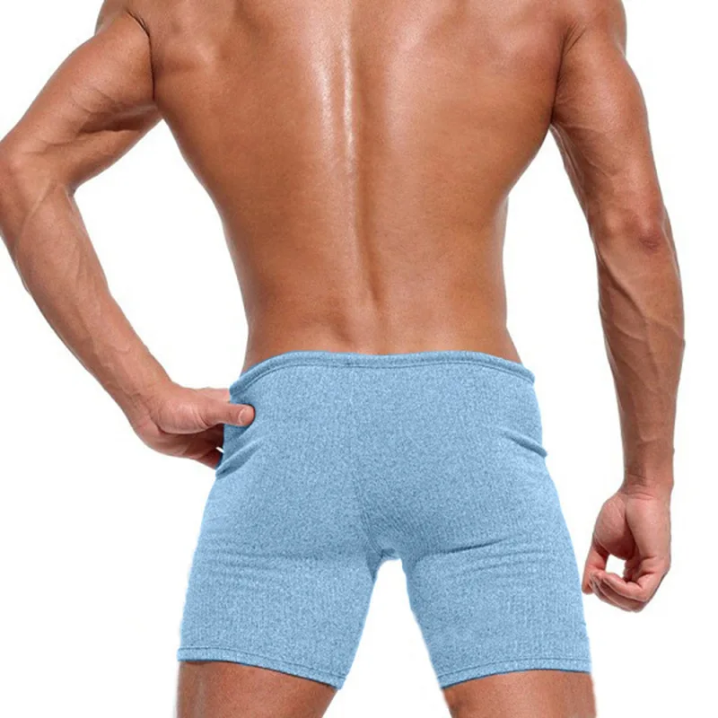 عطلة المنزل اللياقة البدنية قطعتين لينة مرونة عالية سليم صالح مخطط الجاكار الرجال الرياضة تصفح عادية متعددة المشهد السراويل #2