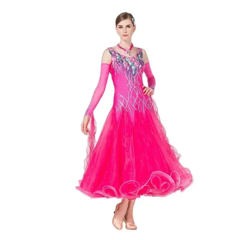 

Vestidos De Fiesta Elegantes 2024 High Quality Women Elegent Internation Dance Ballroom Dress Standard for Sale Customized