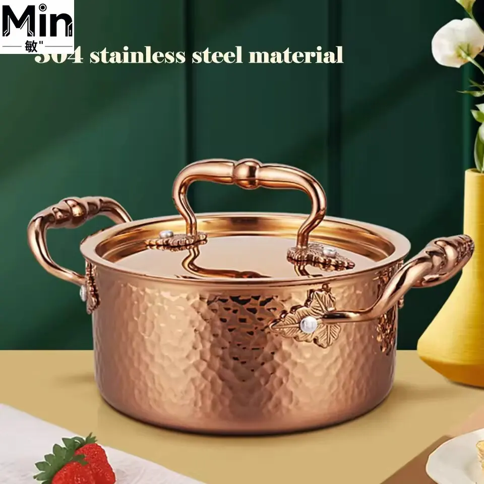 Sturdy Portable Single Hot Pot for Party Restaurant Catering Korean Ramen Hot Pot Home Cooking Outdoor Camping