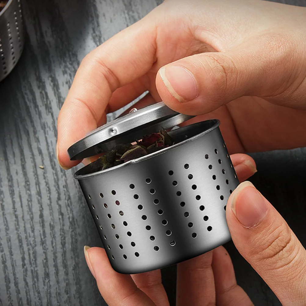 

Stainless Steel Spice Ball Seasoning Strainer Safe Hook Chain Design for Kitchen Use Stainless Steel Filter Basket