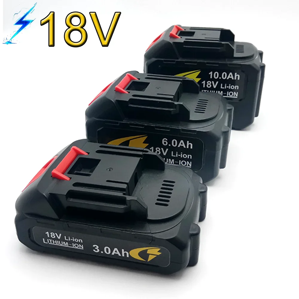 18 V-21 V แบตเตอรี่ลิเธียมแบบชาร์จไฟได้ปลั๊กสหภาพยุโรปสำหรับแรงดันสูงรถปืนฉีดน้ำไร้สายเครื่องล้างรถเครื่องเป่าเครื่องมือ