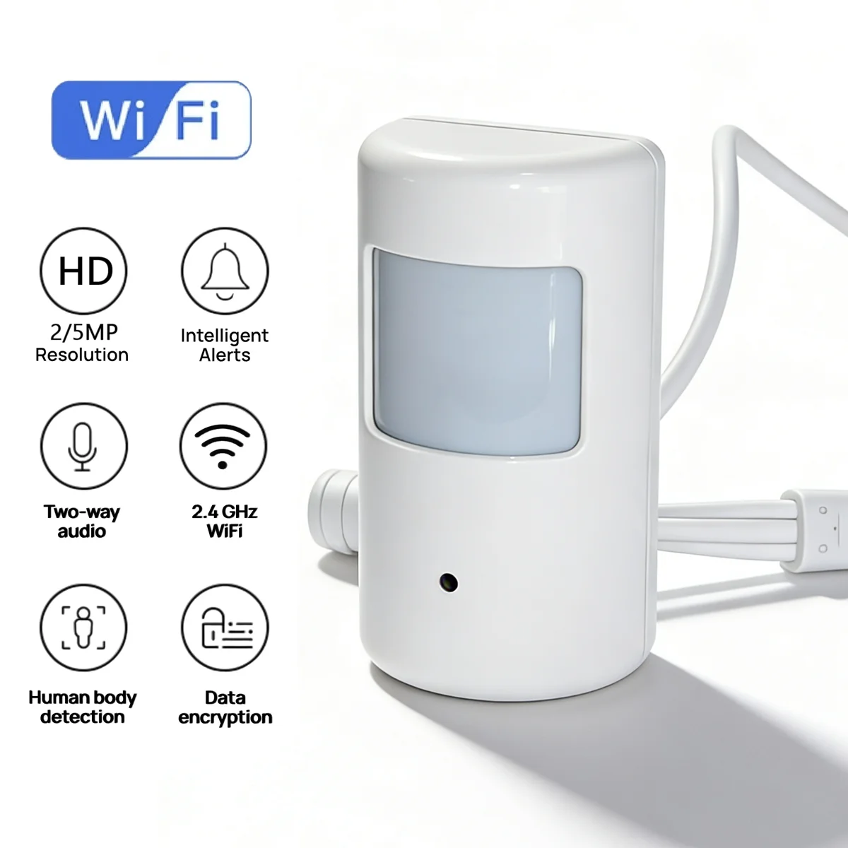 camhi-2mp-5mpミニpirスタイルwifiカメラ-室内隠し型ホームセキュリティ-目に見えないレンズ-双方向音声-940nmナイトビジョン-tfカードスロット