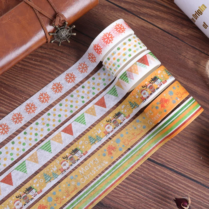 24 teile/los farbig bedruckte florale festliche Papier band Set Scrap booking kawaii Aufkleber Dekoration Masking Tape Briefpapier