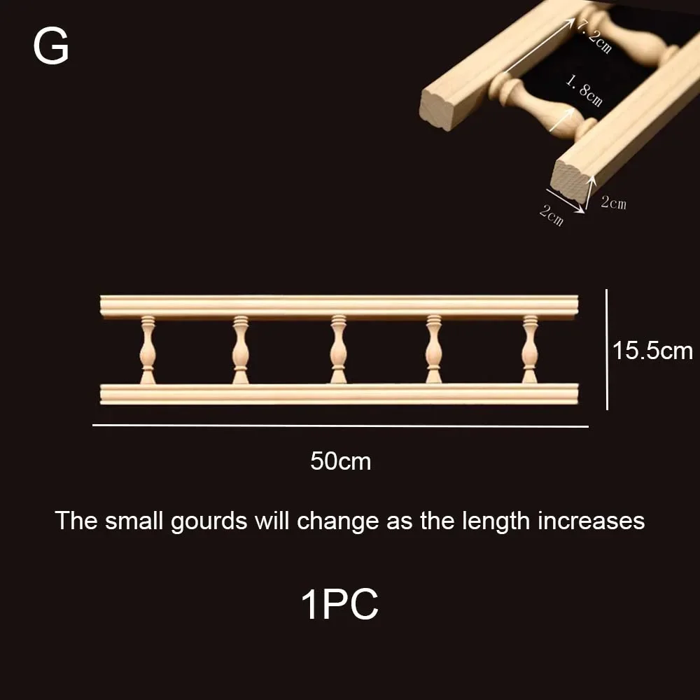 Houten Baluster Spindel Diy Meubels Speelgoed Home Decor Brug Kolom Applique Hout Kleine Kalebas Pilaren Wijn Hek Kast Ondersteuning