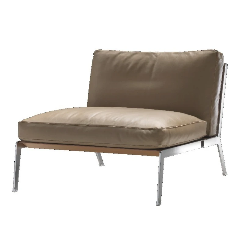 

Modern Napa leather minimalist home computer comfortable office study living room lounge chair