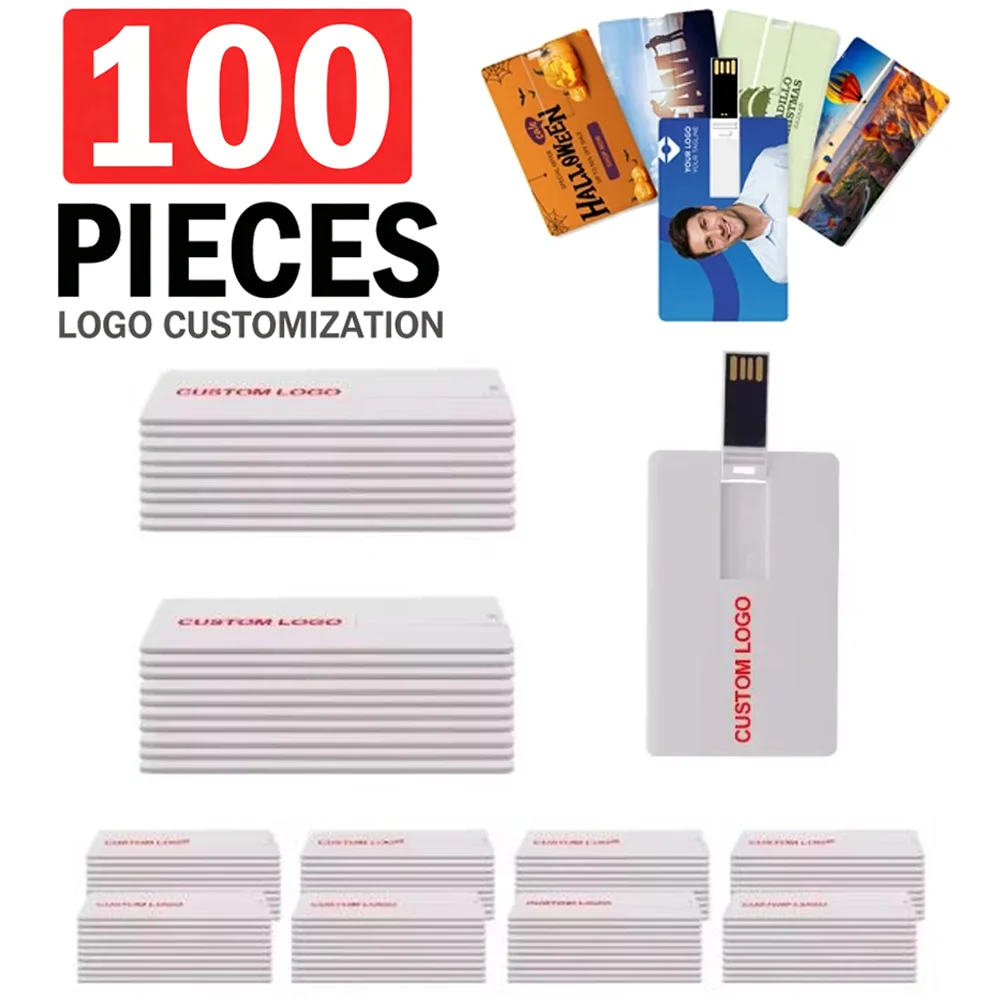 JASTER 100PCS/LOT USB 2.0 Flash Drives 128GB Pendrive Free custom logo 64GB USB Stick 32GB 16GB 8GB 4GB wedding gift U Disk