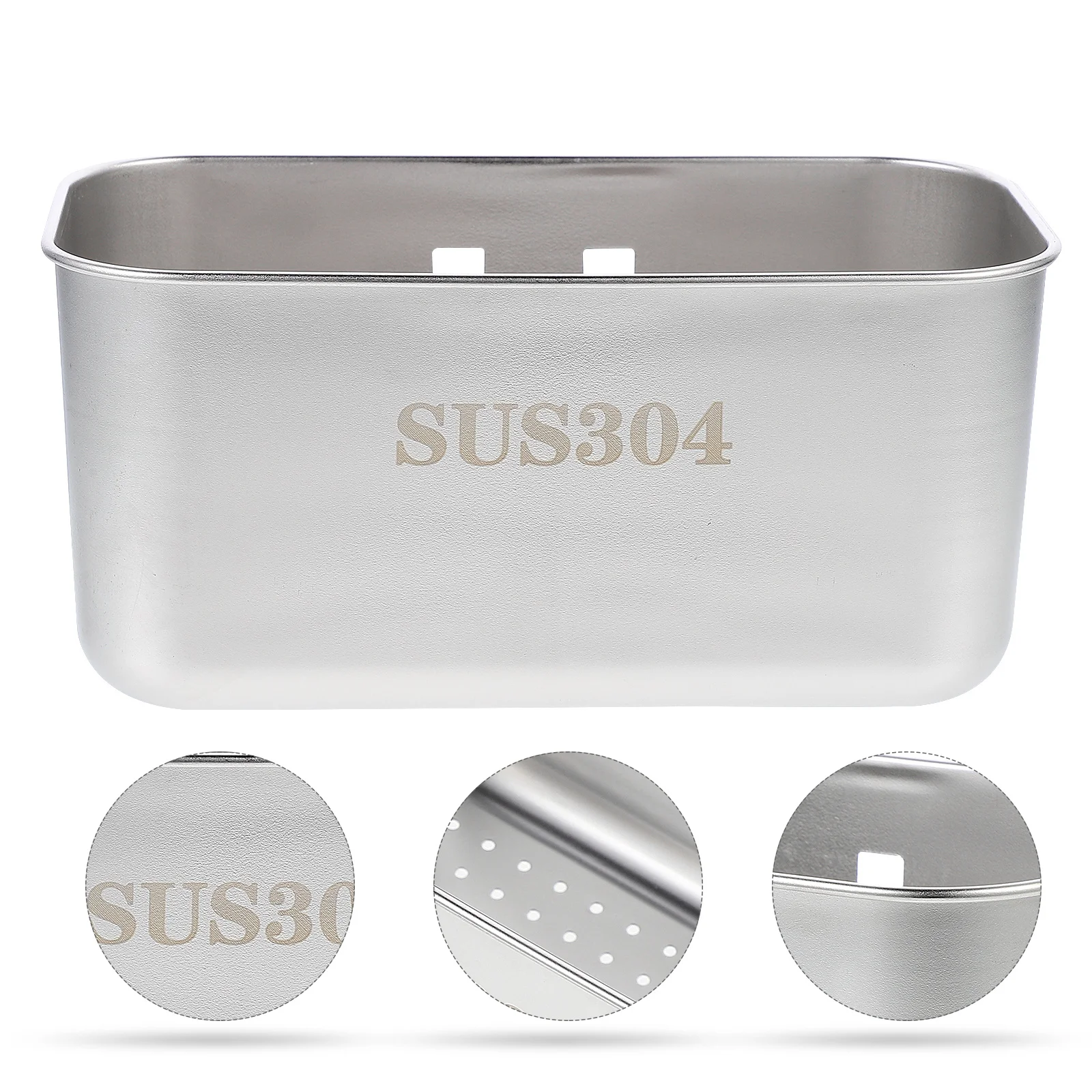 

1pc Kitchen Storage Rack Hollow Design For Soap Sponge Brush Steel Wire Ball Drainage Sink Filter Basket Strainer Baskets