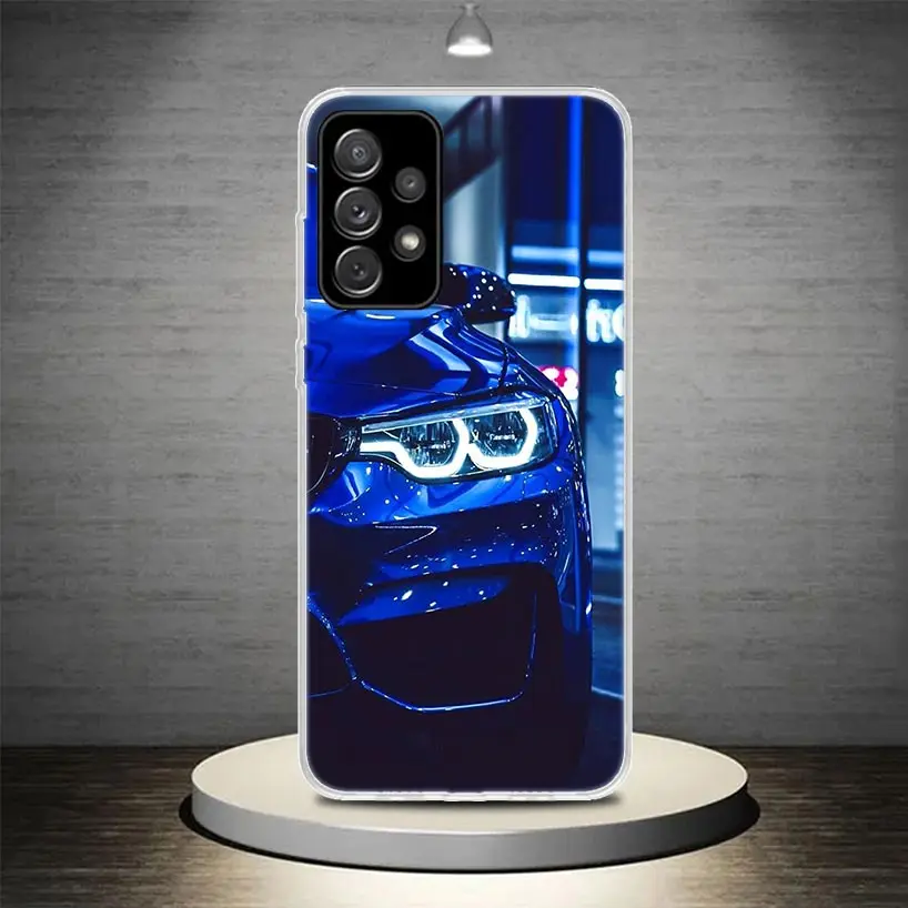 Blue Red Car for Bmw Phone Case Cover For Samsung Galaxy A55 A54 A52 A53 A15 A14 A12 A13 A25 A24 A22 A23 A35 A34 A32 A33 A04S A0