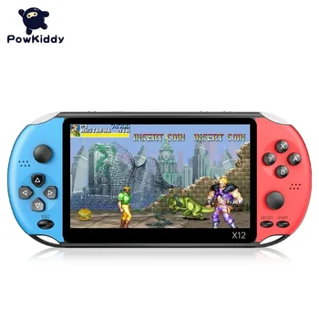 Powkiddy bubble machine arcade X12 game console 5.1-inch handheld Ps nostalgic retro childhood joystick arcade game console handheld Gba