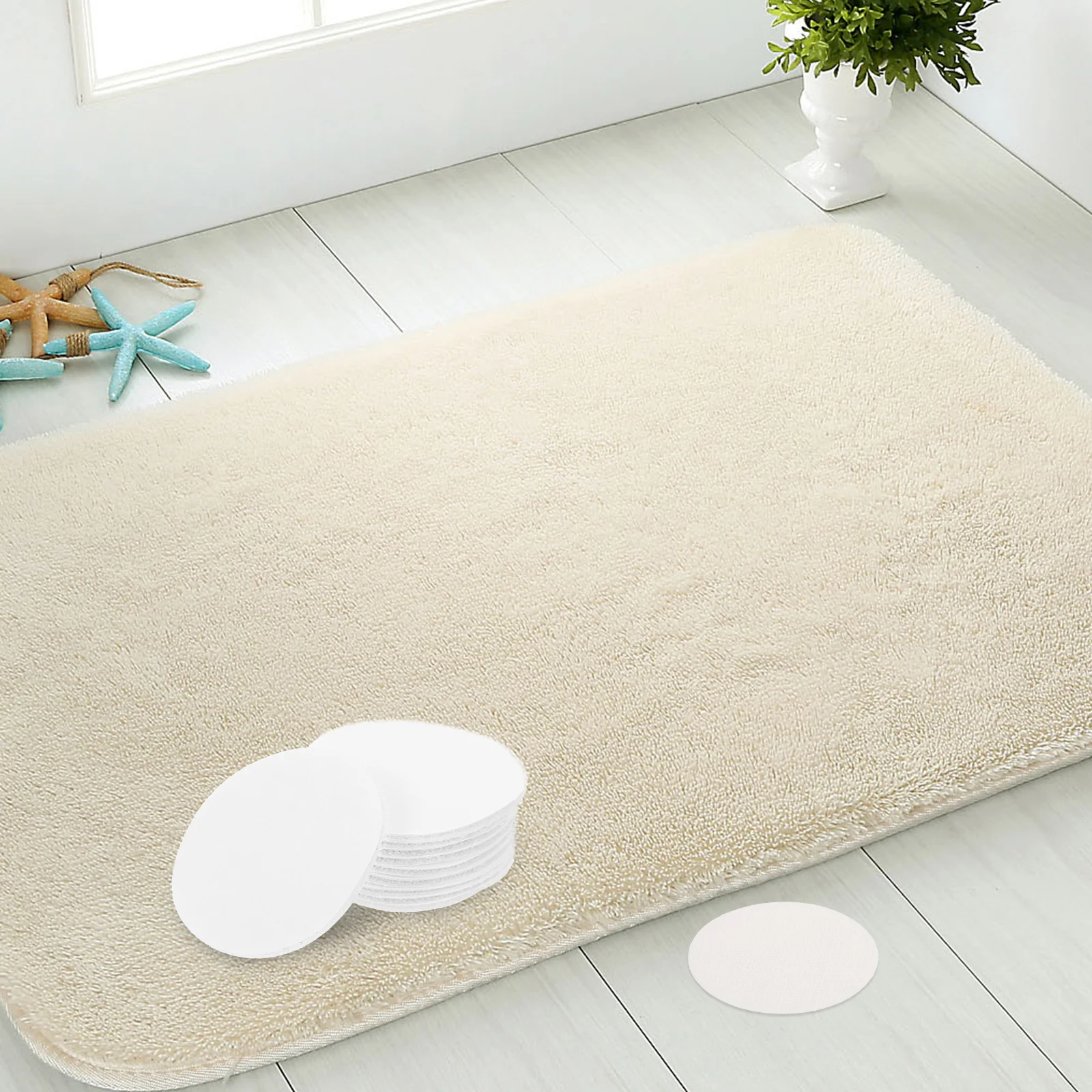 

30 Pairs Lightweight Carpet Gripper Pads Efficient Slide Resistant Cushion Fasteners Home Office