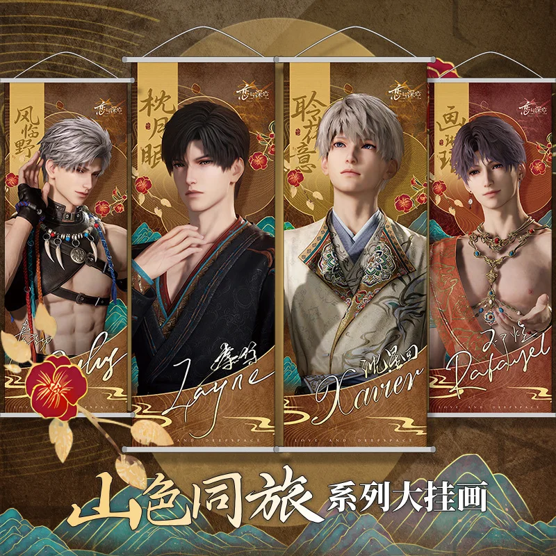 

Модная игра, фигурки любви и глубокого пространства, плакатHangin Scroll Xavier Zayne Rafayel ralayo Sylusbirthday, подарок 25*70 см