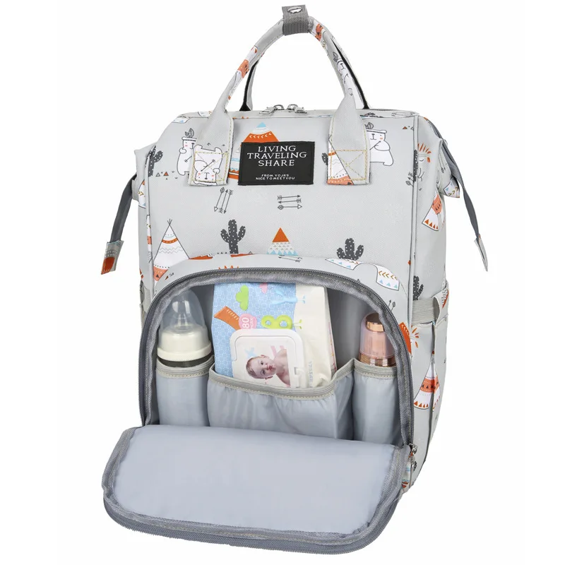 Baby Diaper Bag Backpack Mommy Pregnant Bag Large Capacity Baby Diaper Package Travel Backpack Mom Breastfeeding Stroller Bag