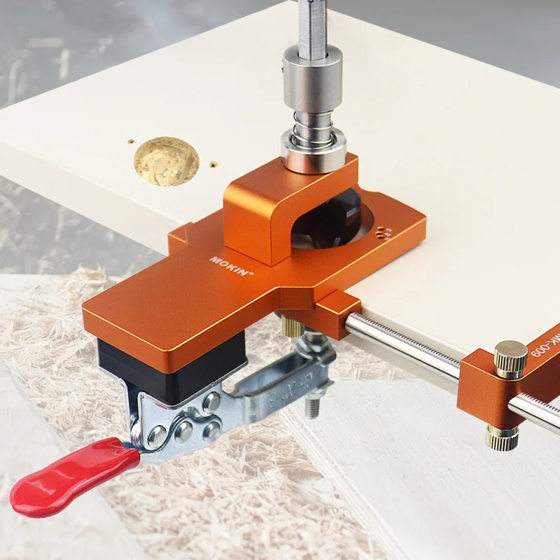 

35mm Concealed Hinge Jig Kit Hole Drilling Guide Locator With Fixture Woodworking Hole Opener Tools Door Cabinets Puncher Tools