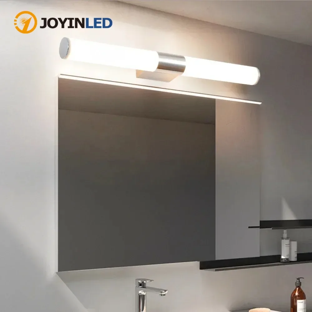 JOYINLED الجدار مصباح الحمام Led مرآة الغرور ضوء مقاوم للماء 12 واط 16 واط 22 واط AC85-265V أنبوبة ليد الحديثة الجدار مصباح إضاءة الحمام #3