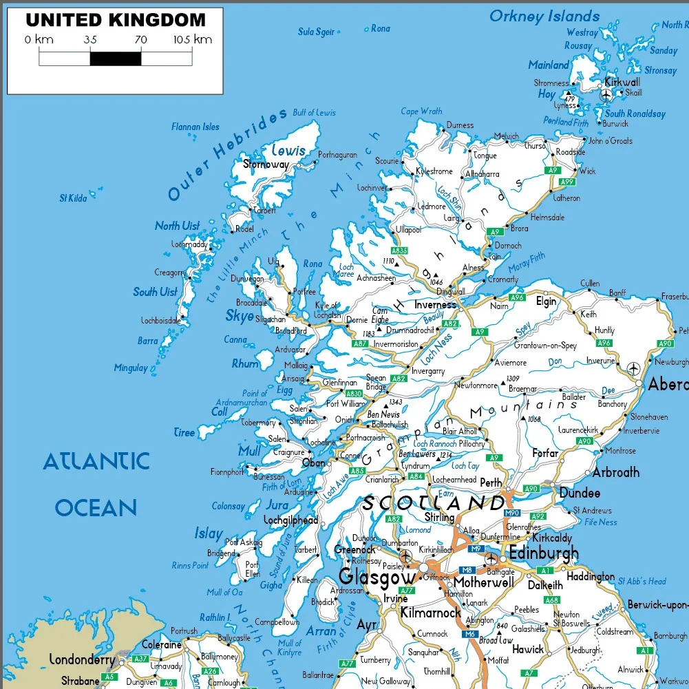 ภาษาอังกฤษสหราชอาณาจักรแผนที่ Wall Art โปสเตอร์ภาพวาดไม่มีกรอบสําหรับตกแต่งของขวัญห้องนั่งเล่นห้องนอน Wall Art