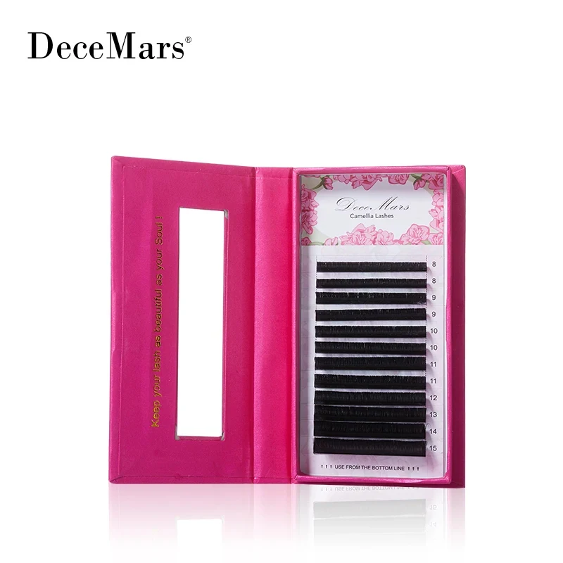 DeceMars 1'S Blossom Camellia Lashes พัดลมต่อขนตาออกดอกอัตโนมัติ