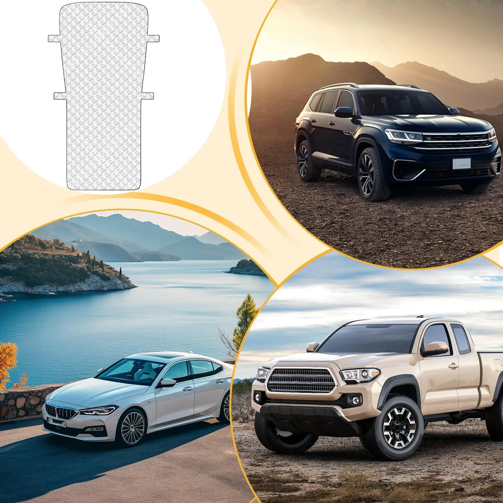 

Car Cover For Snow Windproof Top Protector Car Body Cover For Cold Weather Overnight Parking Garage School Travel Holiday