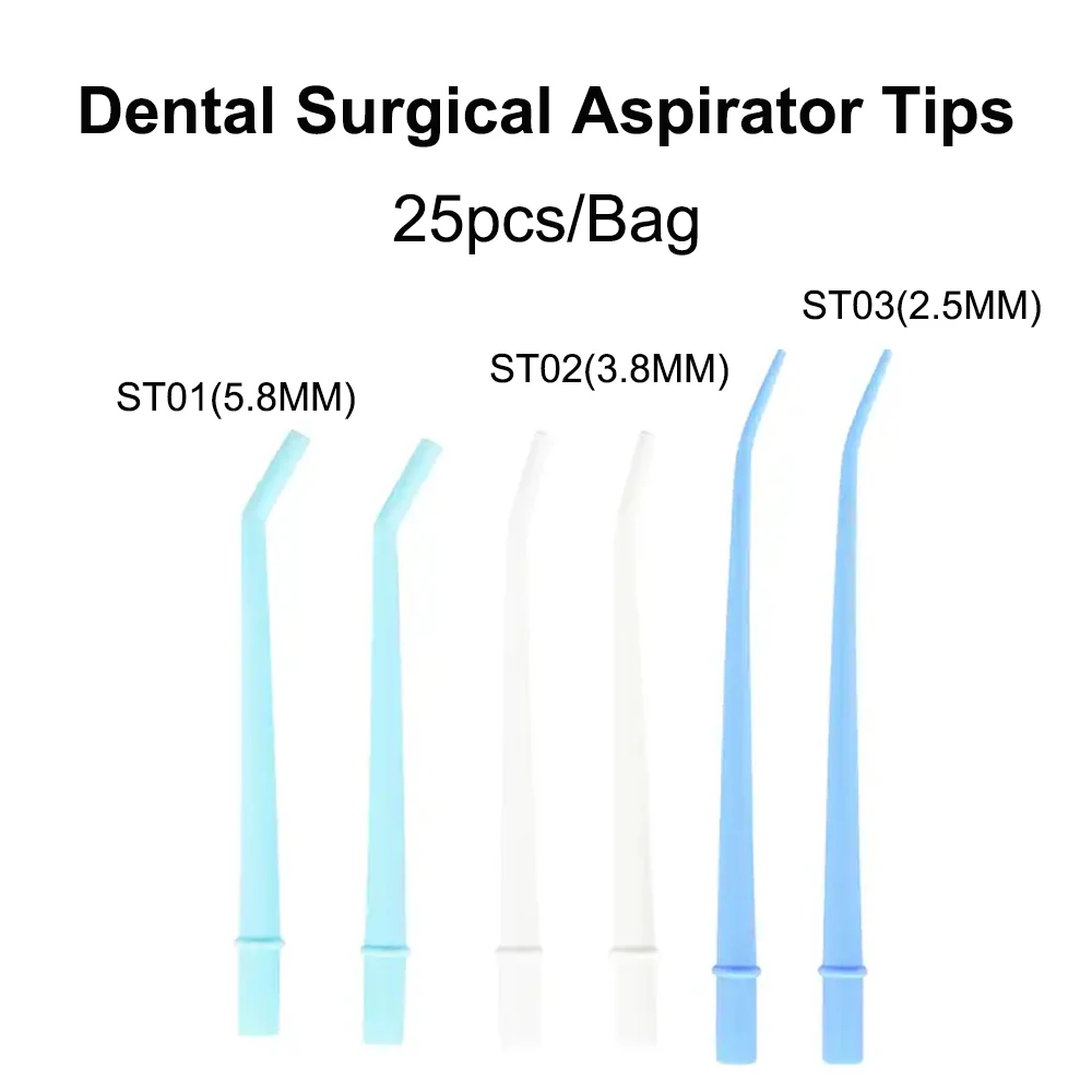 25pcs Dental Surgical Aspirator Tips Disposable Dentist Tools for Periodontal Endodontic Dentistry Cotisen Surgical Tools