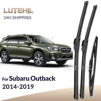 Para Subaru Outback MK5 2014-2019 2015 2016 2017 limpiaparabrisas delantero y trasero limpiaparabrisas cepillos de ventana 26 ""+ 17"" + 14""