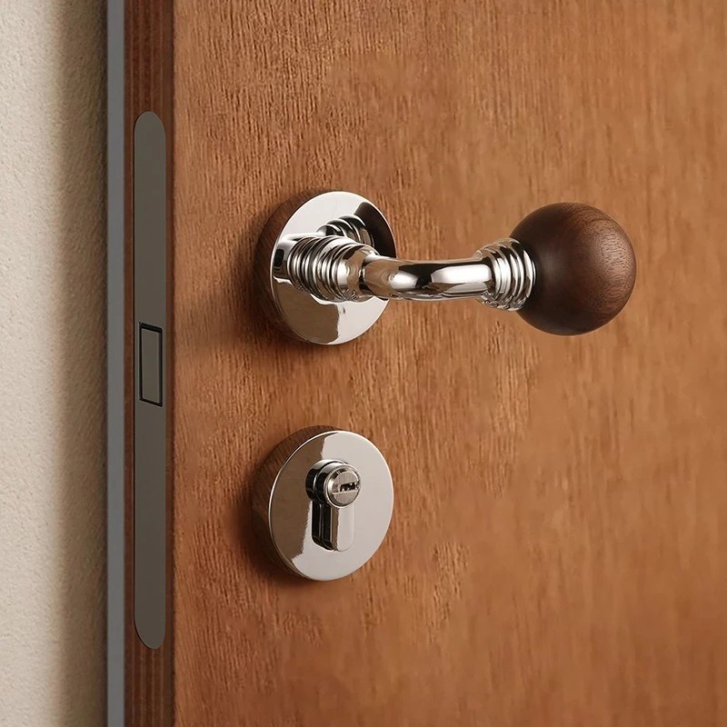 

Medieval Door Lock Indoor Solid Wood Room Split Magnetic Lock 58*45 Lock Body Suitable for Doors Ranging From 35mm To 45mm