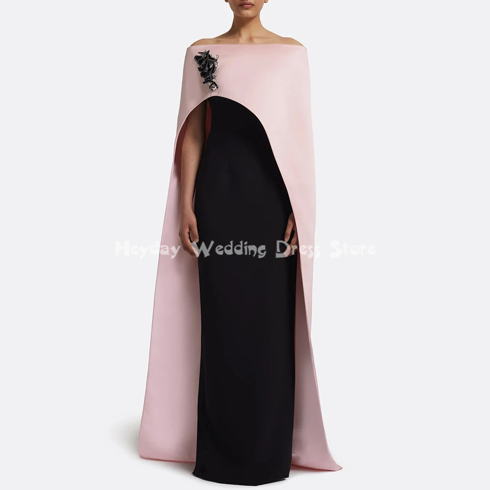 

Heyday Customized Women's Off-the-shoulder Beaded Evening Dresses With Sleeveless Straight Floor-Length Elegant Dresses 2025