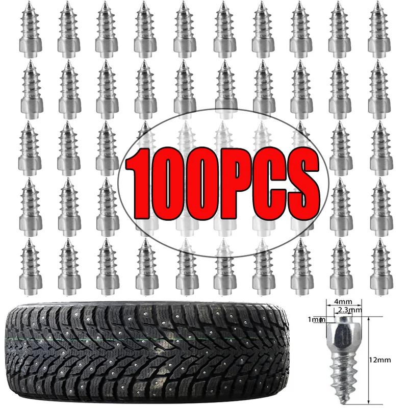 

100pcs Car Motorcycle Vacuum Tyre Repair Nails Truck Scooter Bike UniversalTire Puncture Repair Rubber Metal Nails Accessories