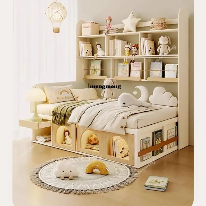 تخزين أمان عادي للأطفال، سرير أمان بسيط مخصص، سرير أطفال فردي للأطفال الصغار، طراز حديث، أثاث منزلي