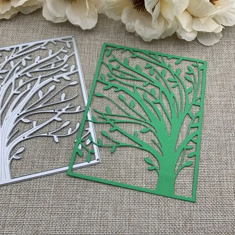 

Металлические вырубные ножи для скрапбукинга: Рождественская елка и автомобиль. Декоративные трафареты для тиснения и рукоделия.