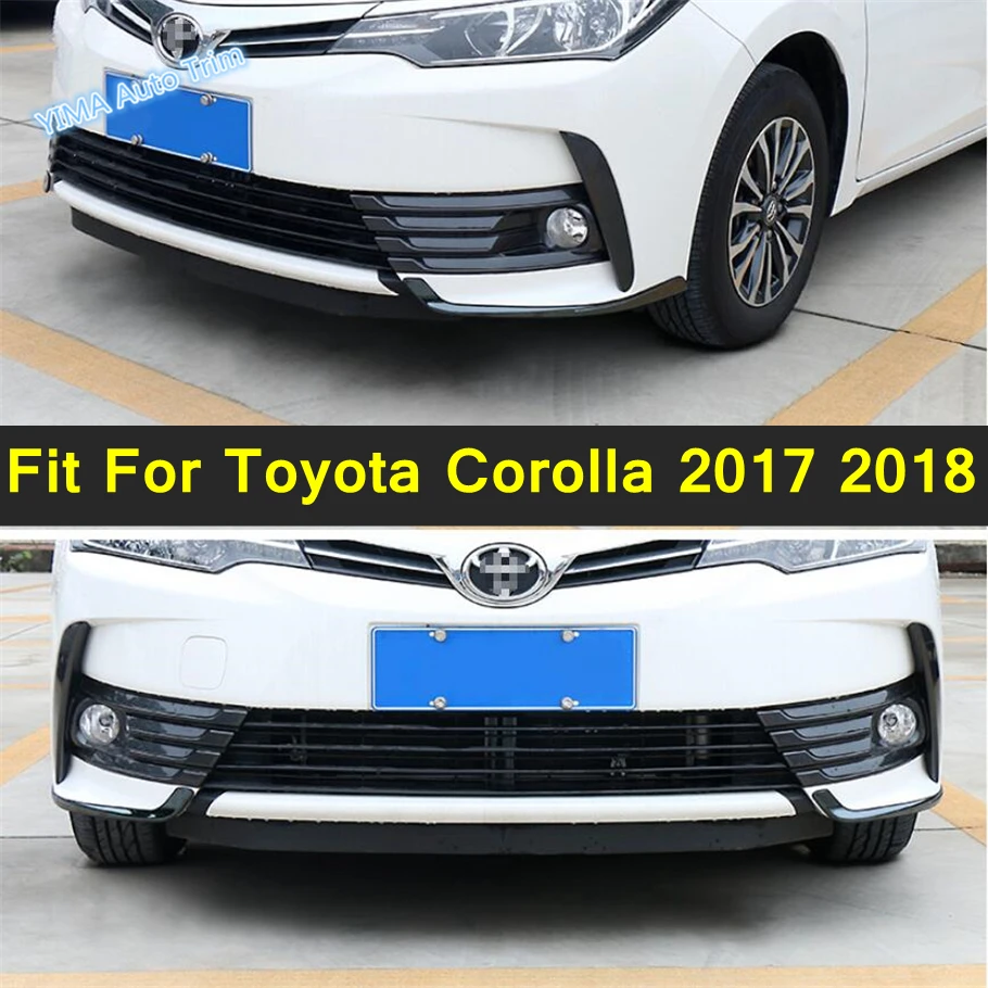 

Auto Front Fog Lights Lamp Eyelid Eyebrow Stripes Cover Trim For Toyota Corolla 2017 2018 Stainless Steel Exterior Accessories