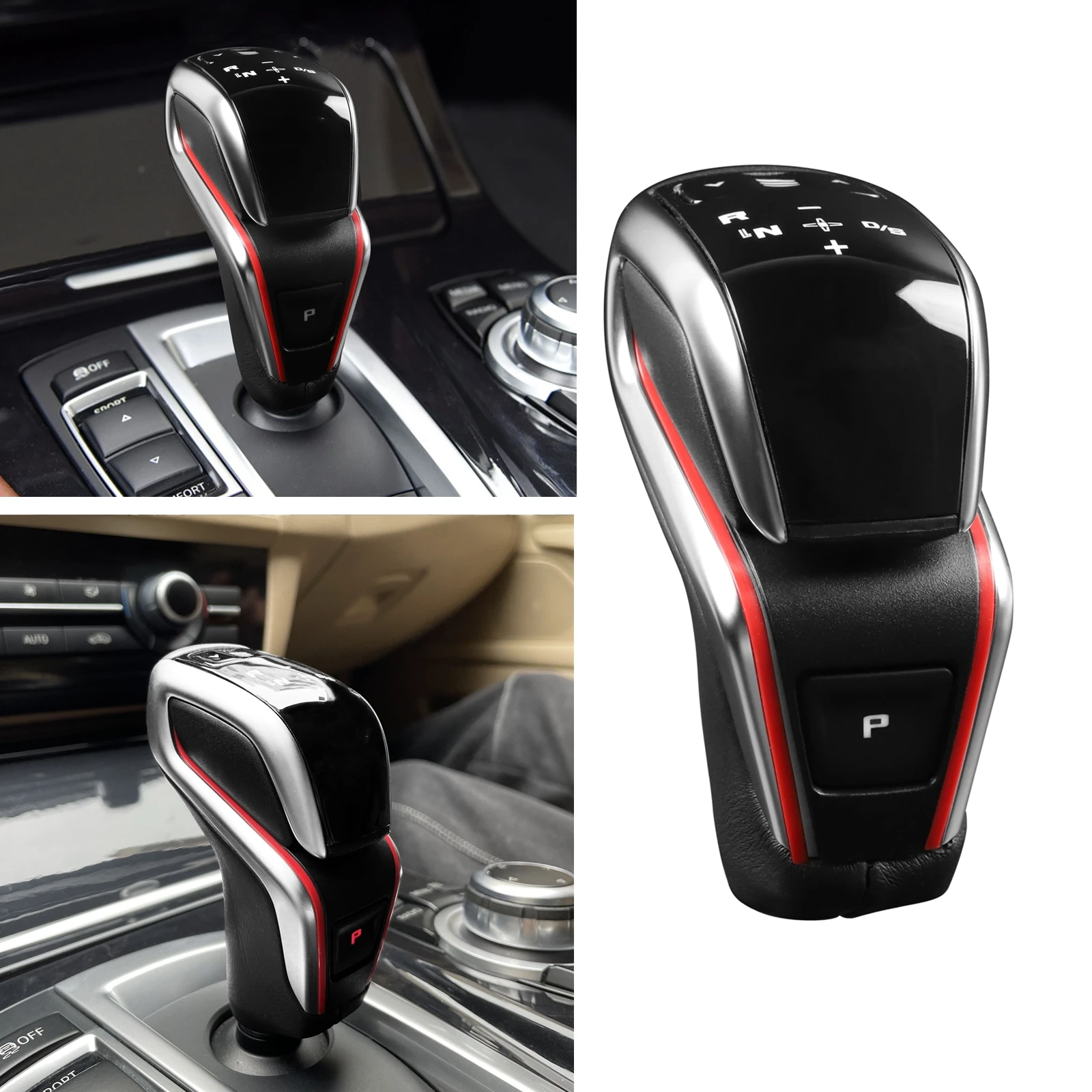 

Handle Head Shifter LHD Automatic Transmission Gear Shift Knob Kit For BMW 5 6 7 Series F10 F18 5GT F07 F06 F12 F01 2013-2017