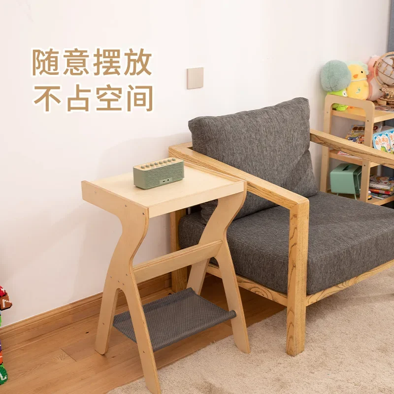 Simple solid wood multi-functional side bedrooms, sofa matching side