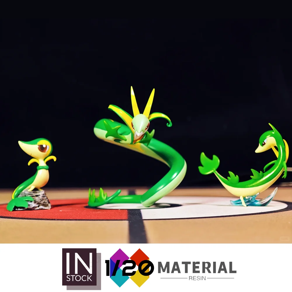 [Em estoque] Mundo em escala de resina 1/20 [WONDER] - Snivy & Servine & Serperior [Split RE-MENT]
