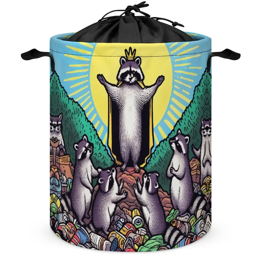 Storage Bins Fun - Praise The Trash Panda God F Dust Proof Classic Laundry Basket Super Soft Convenient Staying Books Craft Room