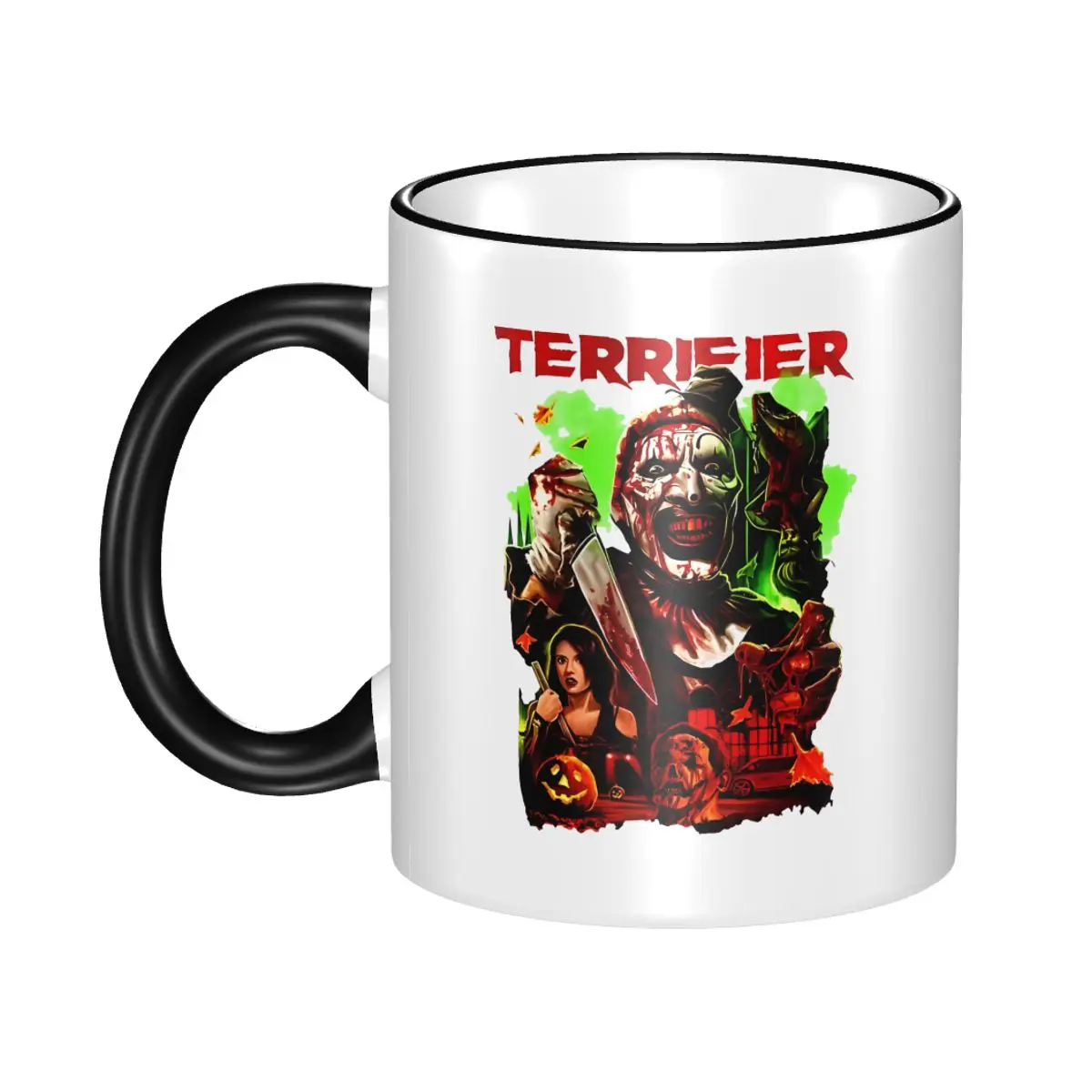

Horror Terrifier Halloween Coffee Mug Funny Tea Cups For Home
