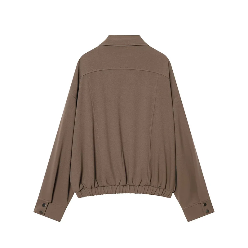 Casual Pendler Pilot Jacke Für Frauen Kerb Einreiher Zipper Lose Herbst Winter Mantel Frauen Winter Mäntel Trafizaran