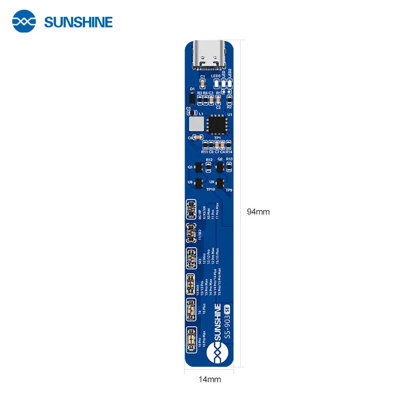 Sunshine SS-903 SE Battery Charging Activation Board High-power Overload Protection for iPhone X 11 12 13 14 15 16 Pro Max plus