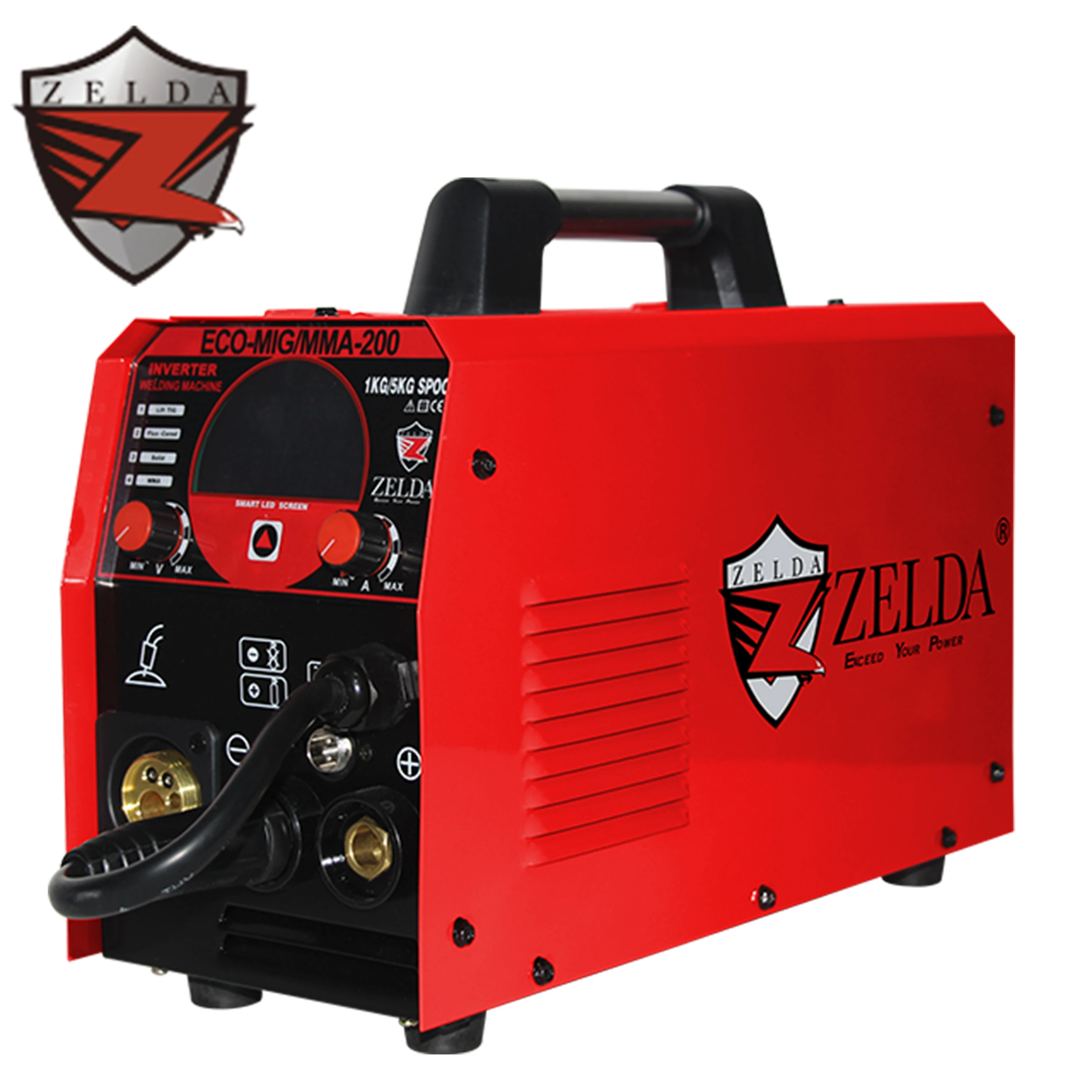 Digital 220v Multifunction 4 in 1 Welding Machine Portable Cheap Mig Welder 200amp Stainless Steel Welder
