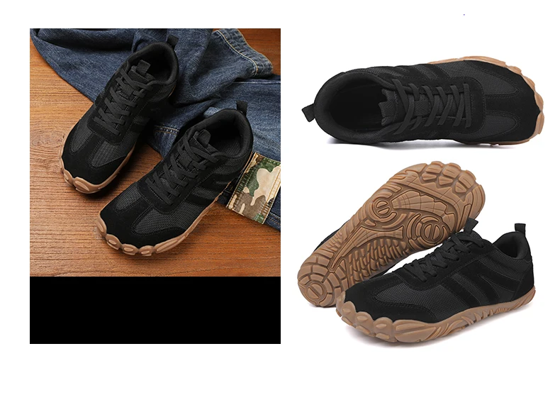 2026 Neue Barfußschuhe mit breiter Zehenbox für Herren und Damen – Zero Drop Minimalistische Sneaker im Retro-Stil für Outdoor, rutschfeste Wanderschuhe, Freizeitsneaker – Detail 40