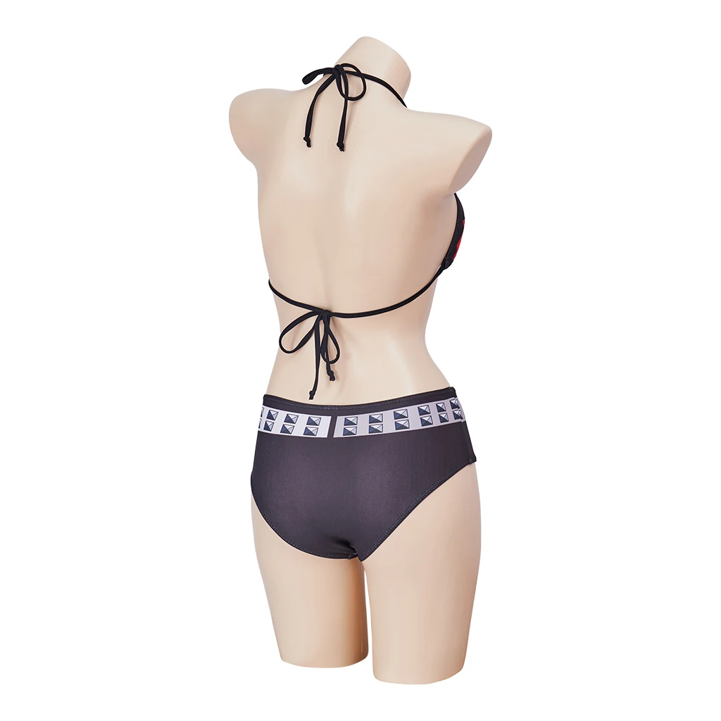 يوكو ليتنر تأثيري حلي البيكينيات مجموعة النساء الفتيات ملابس السباحة يوكو مثير الاستحمام مجموعة هالوين كرنفال الفقراء ملابس السباحة الطرف #4