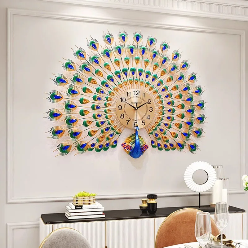 Originality Chinese Style Wall Clock Minimalism Oriental Art Luxury Modern Quiet Wall Clock Fashion Reloj De Pared Room Decor