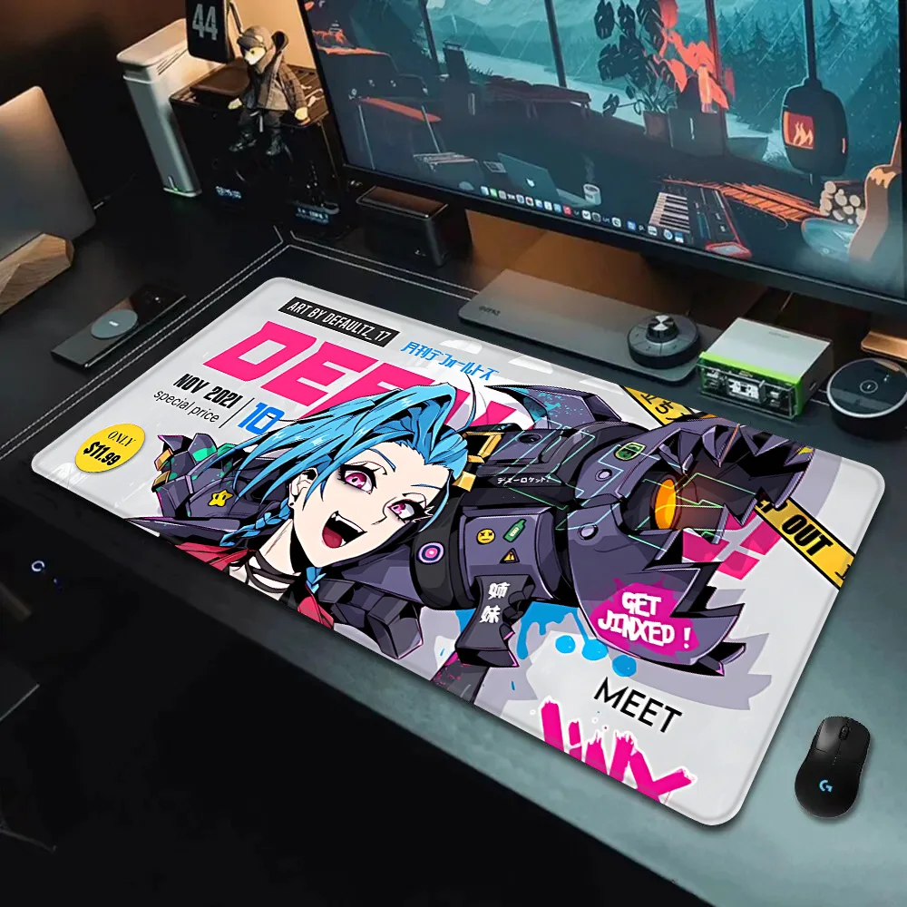 Mousepad HD Printing Computer Gamers Locking Albedo Anime Sexy Girls Edge Non-slip Mouse Pad XXL90x40cm Keyboard PC Desk Pad